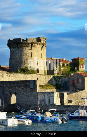 La France, Pays Basque, Pyrénées Atlantiques, le fort de Socoa à Ciboure dans le golfe de Gascogne Banque D'Images