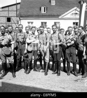 Rallye de Nuremberg 1933 à Nuremberg, Allemagne - membres de la sa (Sturmabteilung). (Défauts de qualité dus à la copie historique de l'image) Fotoarchiv für Zeitgeschichtee - PAS DE SERVICE DE FIL - Banque D'Images