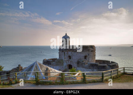 St Mawes, château, Cornwall, Angleterre, Royaume-Uni Banque D'Images