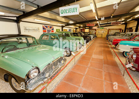 "Memory Lane" - une collection de 1950 & 1960 voitures classiques dans le Haynes International Motor Museum Sparkford Somerset UK Banque D'Images