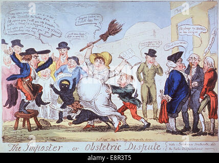 Créateur : George Cruikshank Description physique : 1 : impression, gravure couleur ; 25 x 35 cm. Description de l'image : un appare Banque D'Images