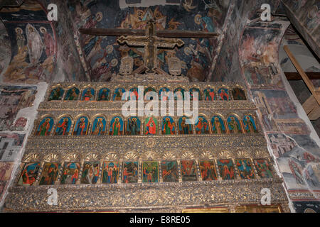 L'église de la Domenica biserica Cour princière (curtea palace) à Targoviste, première résidence de Vlad Tepes alias Dracula. Banque D'Images