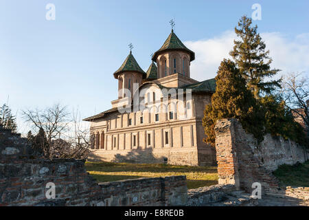 L'église de la Domenica biserica Cour princière (curtea palace) à Targoviste, première résidence de Vlad Tepes alias Dracula. Banque D'Images