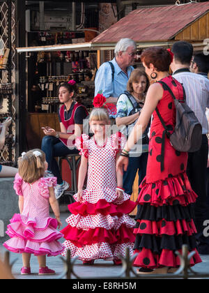 Au cours de la Street Parade Las Cruces de Mayo à Grenade Banque D'Images