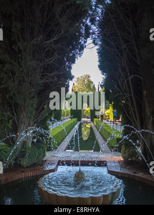 Des jardins du Generalife Banque D'Images