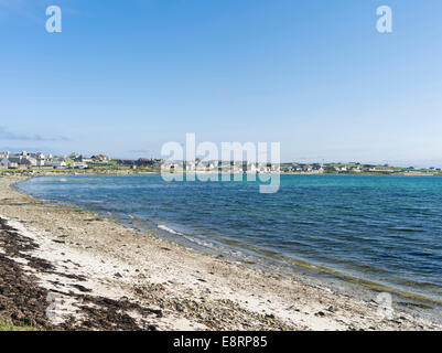 Pierowall, le principal village de Westray, une petite île de l'archipel des Orcades, îles Orcades, en Écosse. Banque D'Images