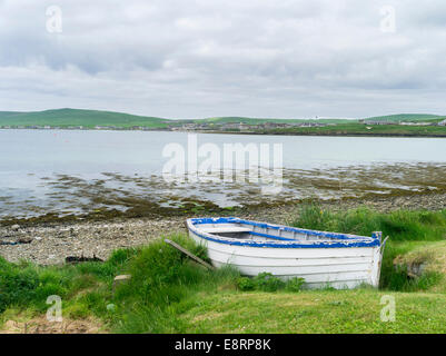 Pierowall, le principal village de Westray, une petite île de l'archipel des Orcades, îles Orcades, en Écosse. Banque D'Images