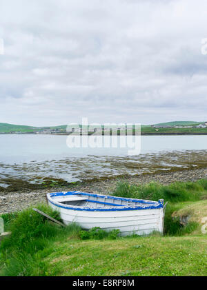 Pierowall, le principal village de Westray, une petite île de l'archipel des Orcades, îles Orcades, en Écosse. Banque D'Images