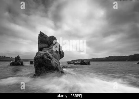 Trebah Beach ; Trebah Garden, Cornwall, UK Banque D'Images