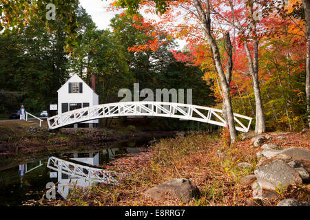 Somesville Bridge - Village de Somesvillle, Mount Desert Island, Maine, USA Banque D'Images