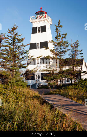 Le phare de West Point - West Point, Prince Edward Island, Canada Banque D'Images