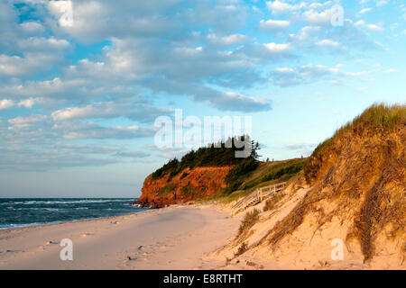 Sur la plage de dunes de Basin Head - Souris, Prince Edward Island, Canada Banque D'Images