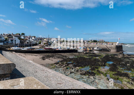 Cemaes Bay Anglesey au nord du Pays de Galles sur le R.N.L.I. Lifeboat jour Août 2014 Banque D'Images