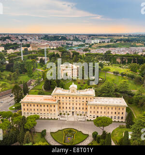 Jardins du Vatican. Banque D'Images