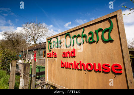 Royaume-uni, Angleterre, Devon, East Yarde, Yarde Orchard Café et Bunkhouse sur Tarka Trail Banque D'Images