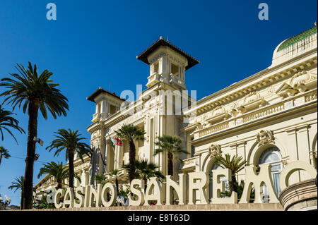 Casino, Sanremo, Province d'Imperia, Riviera dei Fiori, ligurie, italie Banque D'Images