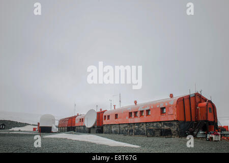 Station de recherche Argentine Orcadas Base, Laurie Island, îles Orcades du Sud, l'Antarctique Banque D'Images