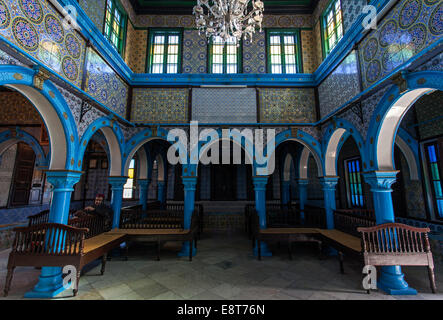 Synagogue El Ghriba, Erriadh, près de Djerba, Tunisie Banque D'Images
