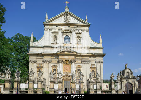 Catholique romaine Église Saints Pierre et Paul, Stare Miasto, la vieille ville de Cracovie, Pologne, voïvodie de Petite-Pologne Banque D'Images