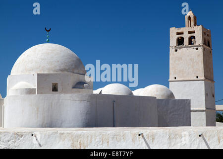 Mosquée Ben Yala, près de Erriadh, Djerba, Tunisie Banque D'Images