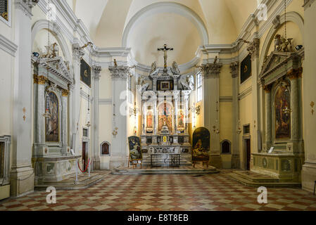 Italia Friuli V.G. Cividale Interno della Chiesa di San Giovanni Battista nel Monastero di Santa Maria in Valle comprendente il Banque D'Images