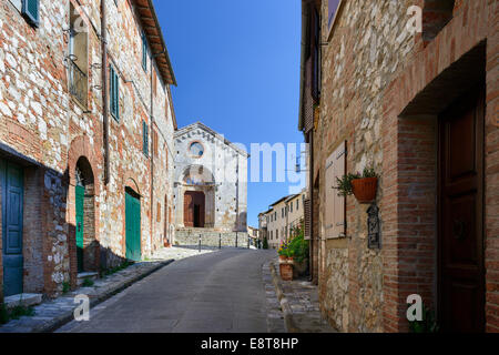 Chiesa di San Leonardo une Montefollonico Toscane Banque D'Images