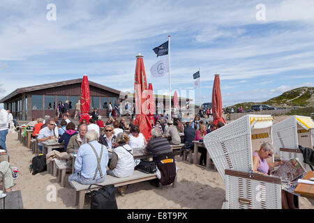 Restaurant Sansibar près de Rantum, l'île de Sylt, Schleswig-Holstein, Allemagne Banque D'Images