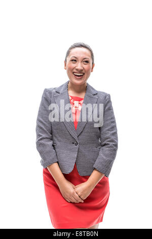 Pacific Islander woman smiling Banque D'Images