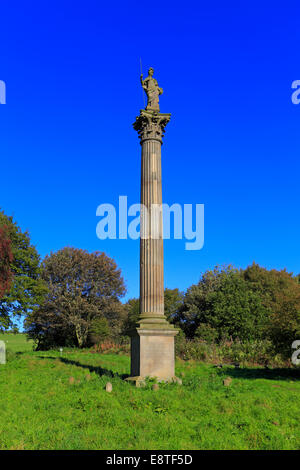 Duc d'Argyll Monument à Stainborough Parc, Barnsley, South Yorkshire, Angleterre, Royaume-Uni. Banque D'Images