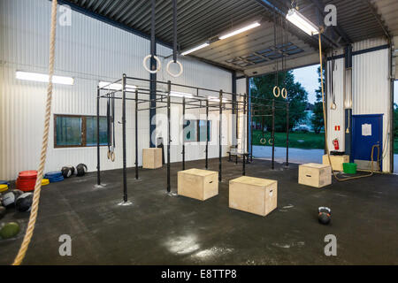 L'intérieur de la zone de remise en forme Banque D'Images