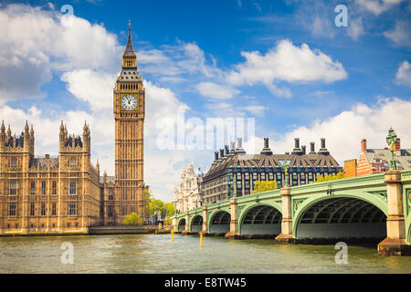 Big Ben et les chambres du Parlement Banque D'Images