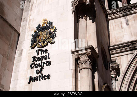 La Royal Courts of Justice, The Strand, London, UK Banque D'Images