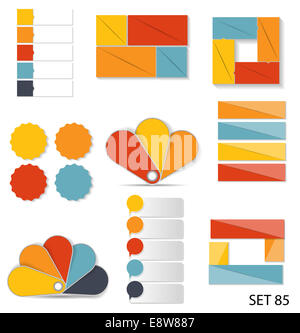 Collection de modèles pour l'entreprise infographique Vector Illustration Banque D'Images