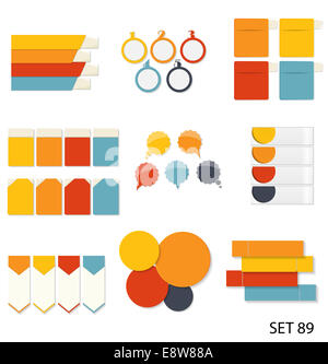 Collection de modèles pour l'entreprise infographique Vector Illustration Banque D'Images