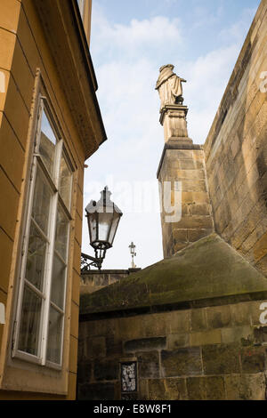 Parha, Mala Strana, Kampa, une maison inder pont Charles Banque D'Images