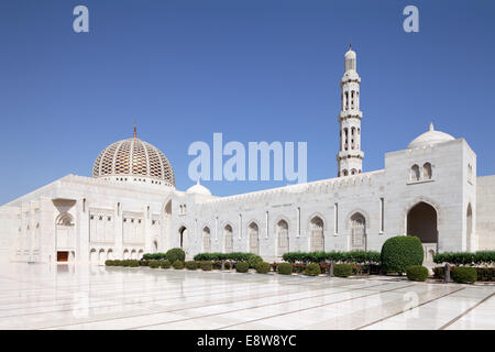 Grande Mosquée Sultan Qaboos, Muscat, Oman Banque D'Images