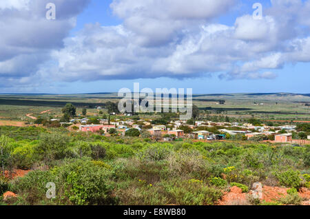 Règlement Ebenhaezer près de Lutzville, Western Cape, Afrique du Sud Banque D'Images