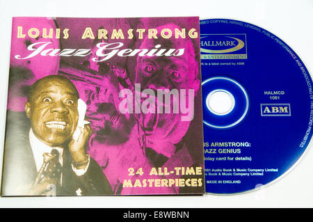 Louis Armstrong Jazz CD Genius Banque D'Images