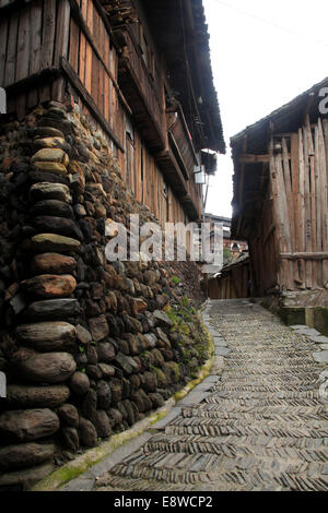 Guizhou Zhenyuan les rues de la ville Banque D'Images