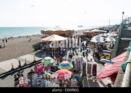 Voyage / images touristiques de Brighton et Hove, Sussex, Angleterre, front de mer, de la jetée, du centre-ville, des boutiques, de la plage, des jetées, des repères, pavillon, Banque D'Images