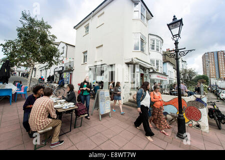 Voyage / images touristiques de Brighton et Hove, Sussex, Angleterre, front de mer, de la jetée, du centre-ville, des boutiques, de la plage, des jetées, des repères, pavillon, Banque D'Images