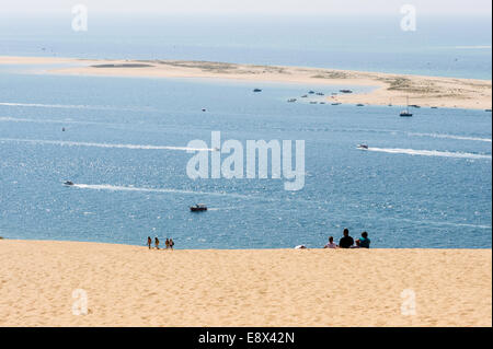 La France, la teste-de-Buch, Arcachon. Dune du Pilat, la plus haute dune de sable en Europe. Banque D'Images