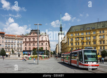 Svobody square. Brno, République Tchèque Banque D'Images