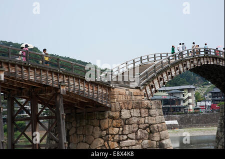 Kintai Bridge, Iwakuni, Japon. Banque D'Images