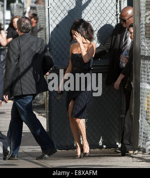 Hollywood, Californie, USA. 15 Oct, 2014. Actrice Selena Gomez arrive au Jimmy Kimmel Live ! Montrer à Hollywood le mercredi 15 octobre 2014. Crédit : David Bro/ZUMA/Alamy Fil Live News Banque D'Images