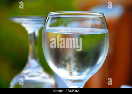 Verres à eau Banque D'Images