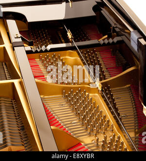 À l'intérieur Grand Piano Banque D'Images