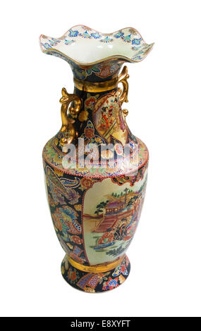 Vase en porcelaine antiques chinois Banque D'Images