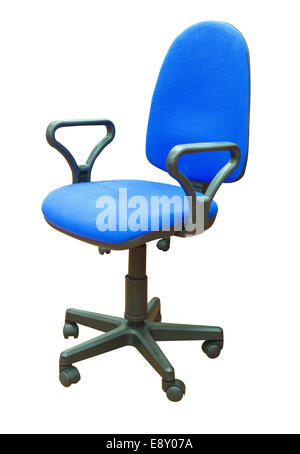 Chaise de bureau bleu Banque D'Images