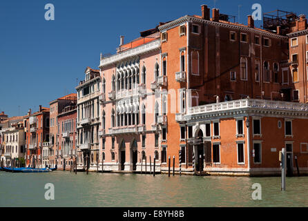 Bâtiments de Venise Orange Banque D'Images